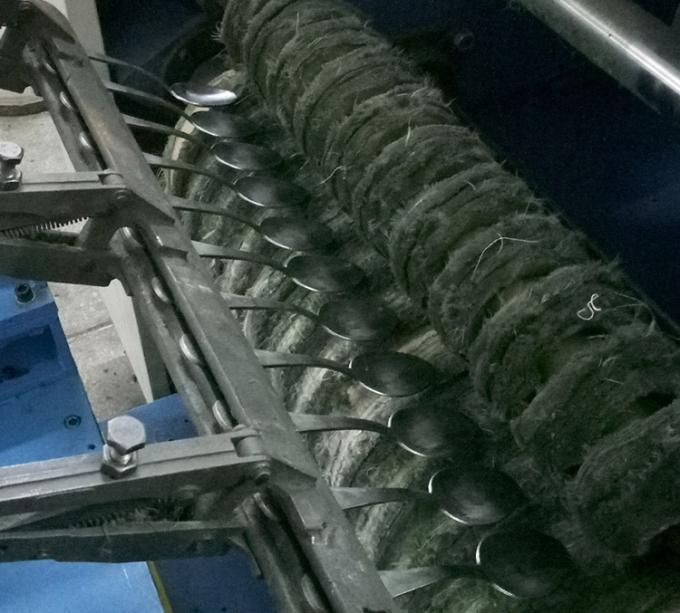 स्टेनलेस स्टील कॉपर एल्यूमीनियम पीतल चम्मच कांटा और चाकू प्रसंस्करण वर्कपीस के लिए कटलरी पॉलिशिंग मशीन 10