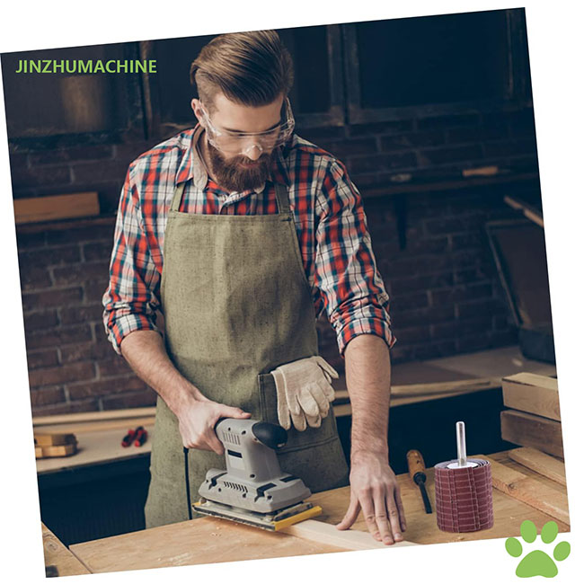 पॉलिशिंग उपभोग्य सामग्रियाँ टिकाऊ फ्लैप व्हील्स एमेरी कपड़े 250*50 मिमी ग्रिट 240 घर्षण तार फ्लैप व्हील्स पीस पॉलिशिंग के लिए 10