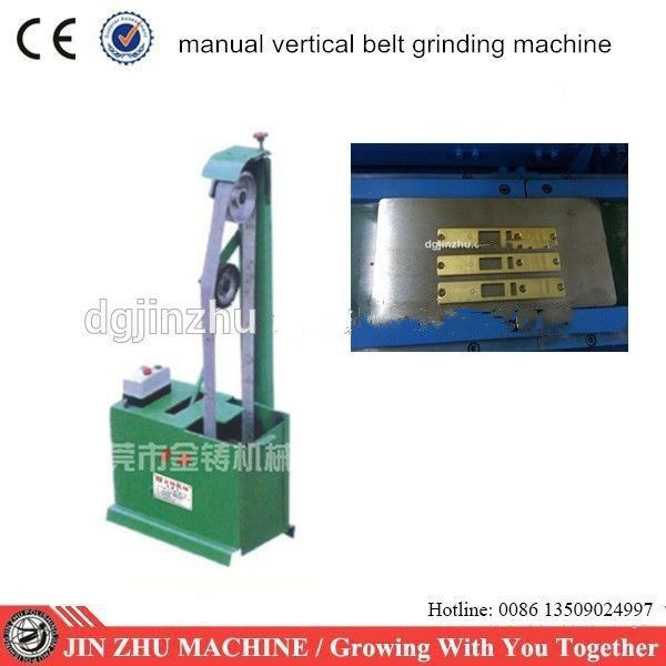 वाइड बेल्ट सैंडर मेटल लाइनिशिंग मशीन मैनुअल हैंडल 1.5kw 1440r / Min Motor